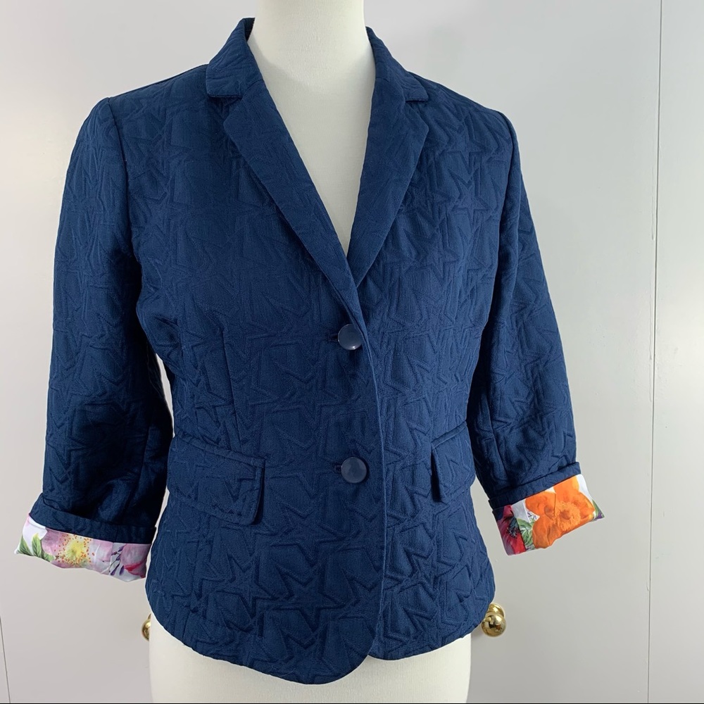 Princess Vera Wang L Junior blazer blue stars